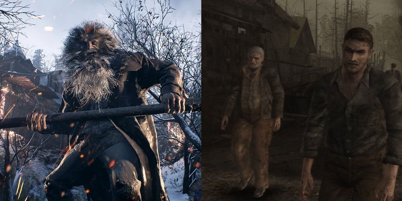 Both Ethan in RE 8 and Leon in RE 4 were attacked by villagers only for a bell to stop them - Resident Evil Village Easter Eggs