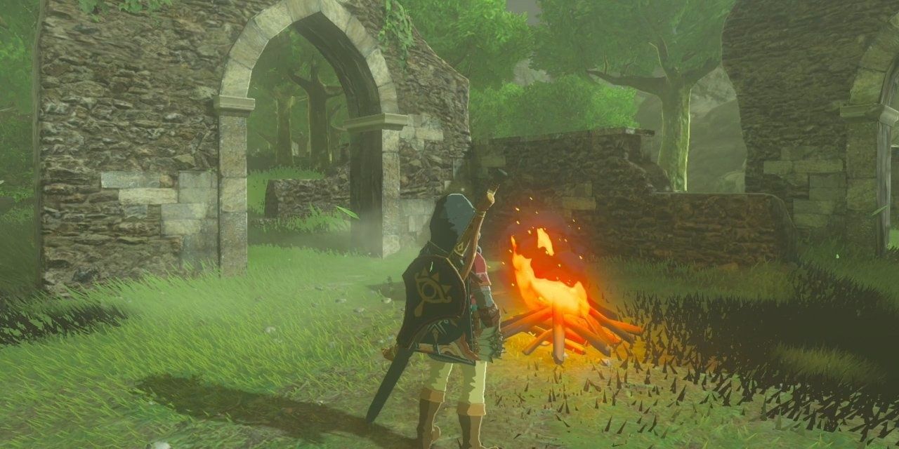 Campfire in Breath of the Wild