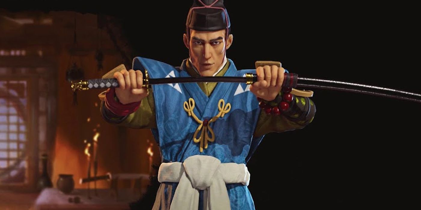 Civilization 6 Hojo Tokimune angrily unsheathes his blade