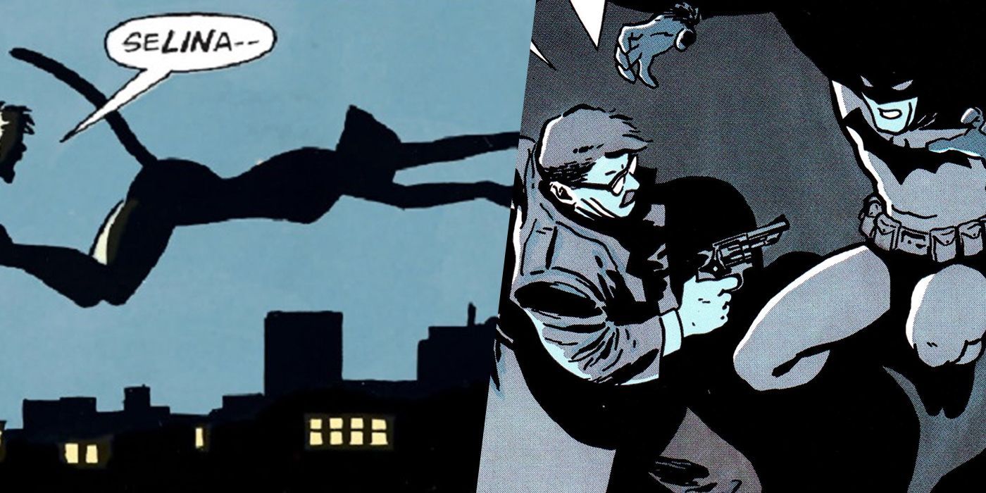 Catwoman Batman and Gordon in Year One