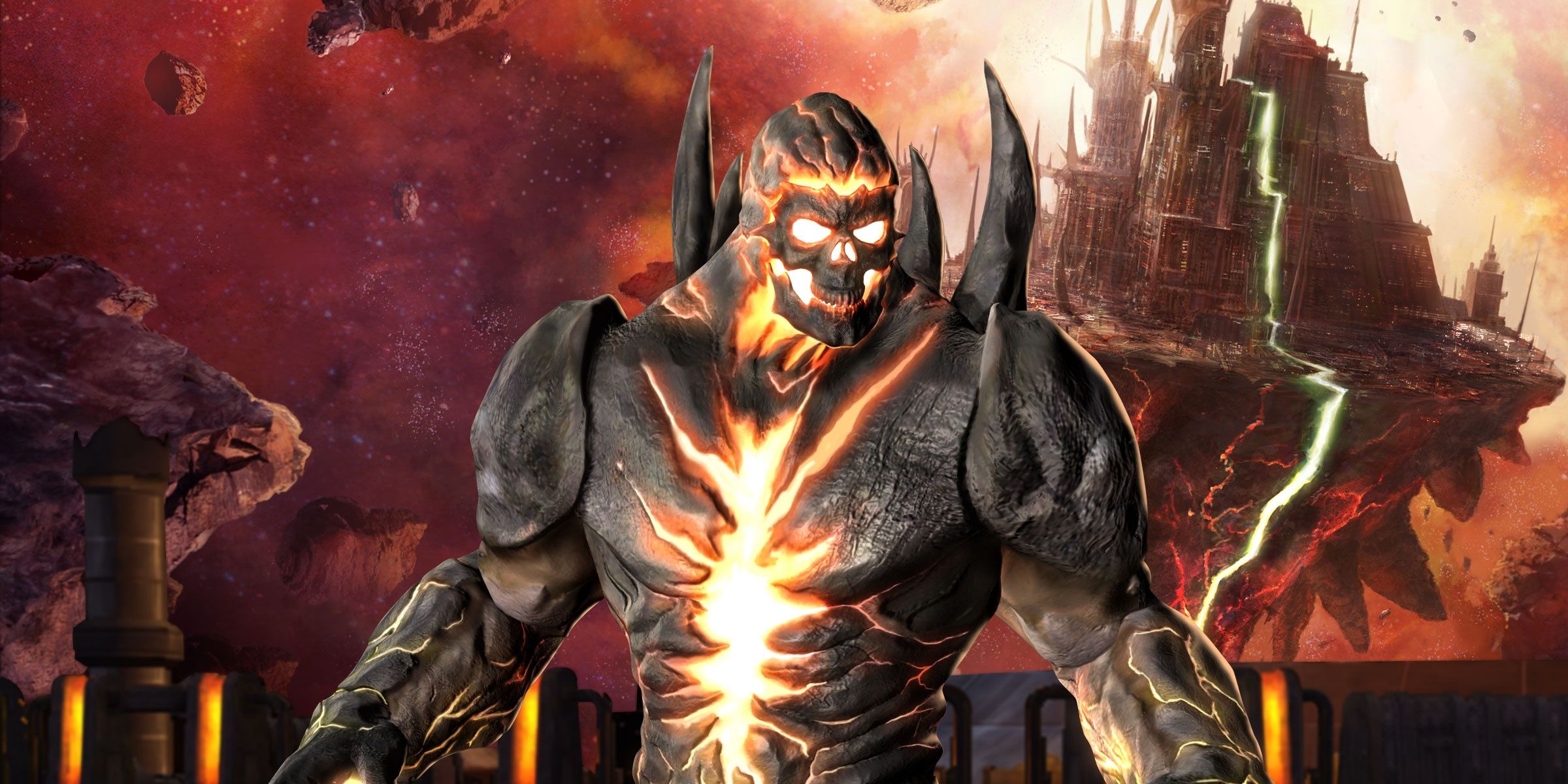 Darkseid and Shao Kahn fuse into Dark Kahn in Mortal Kombat vs. DC Universe