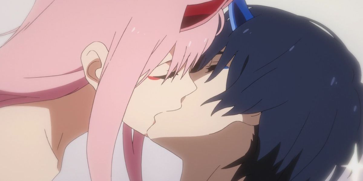 Hiro and Zero Two in Darling in the Franxx