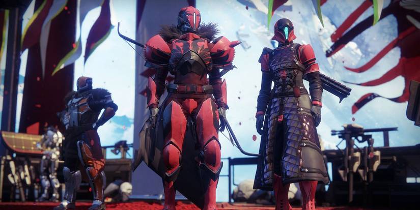 two guardians standing on Crimson Days