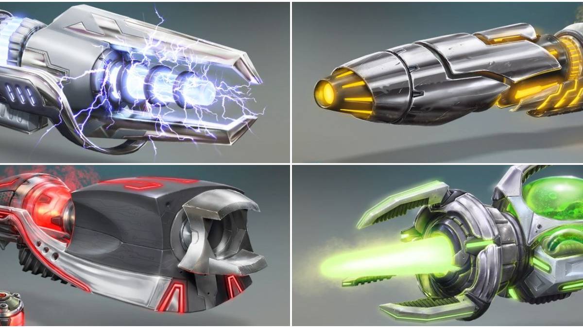 Various weapons from Destroy All Humans