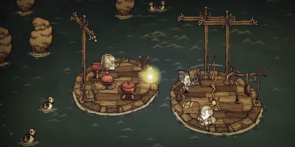 Players Can Build Boats For Exploring And Fishing In Don't Starve