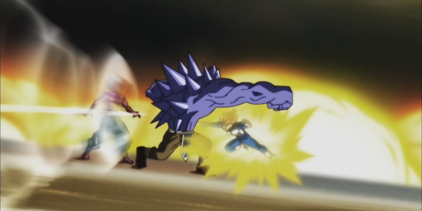 Dragon Ball Super Screenshot Of Vegeta Eliminating Hyssop and Oregano