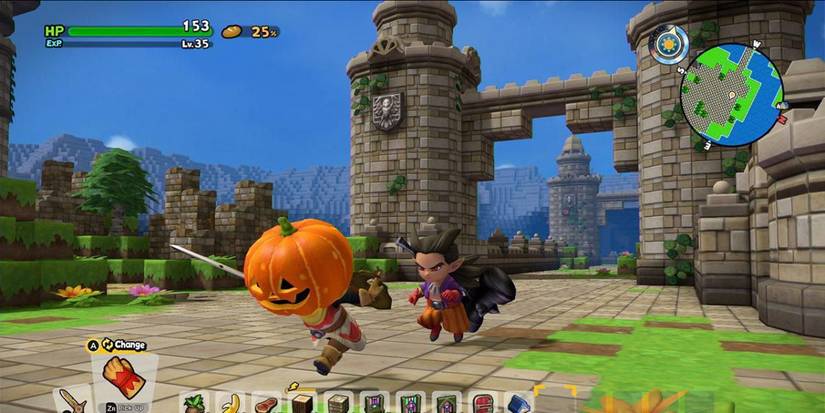 Dragon Quest Builders 2 Running