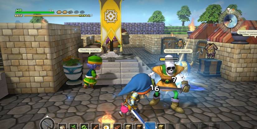 Dragon Quest Builders 2 Under Attack