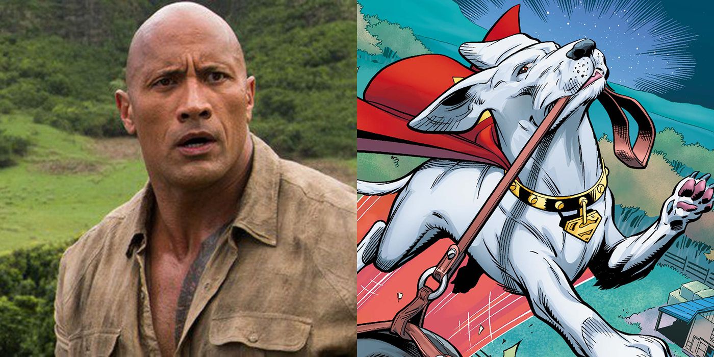 Dwayne Johnson Krypto DC League of Super Pets