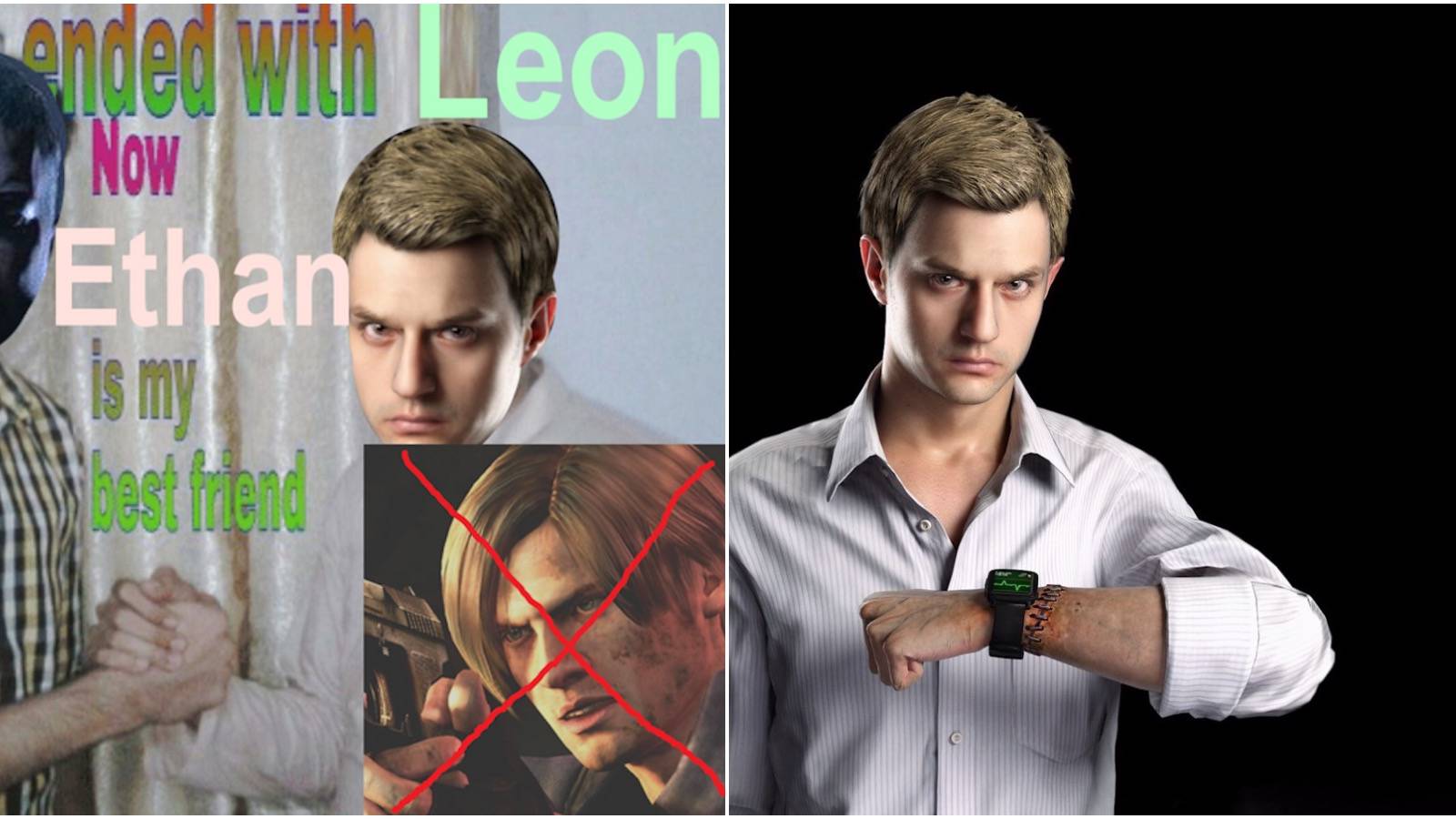 Ethan split image meme