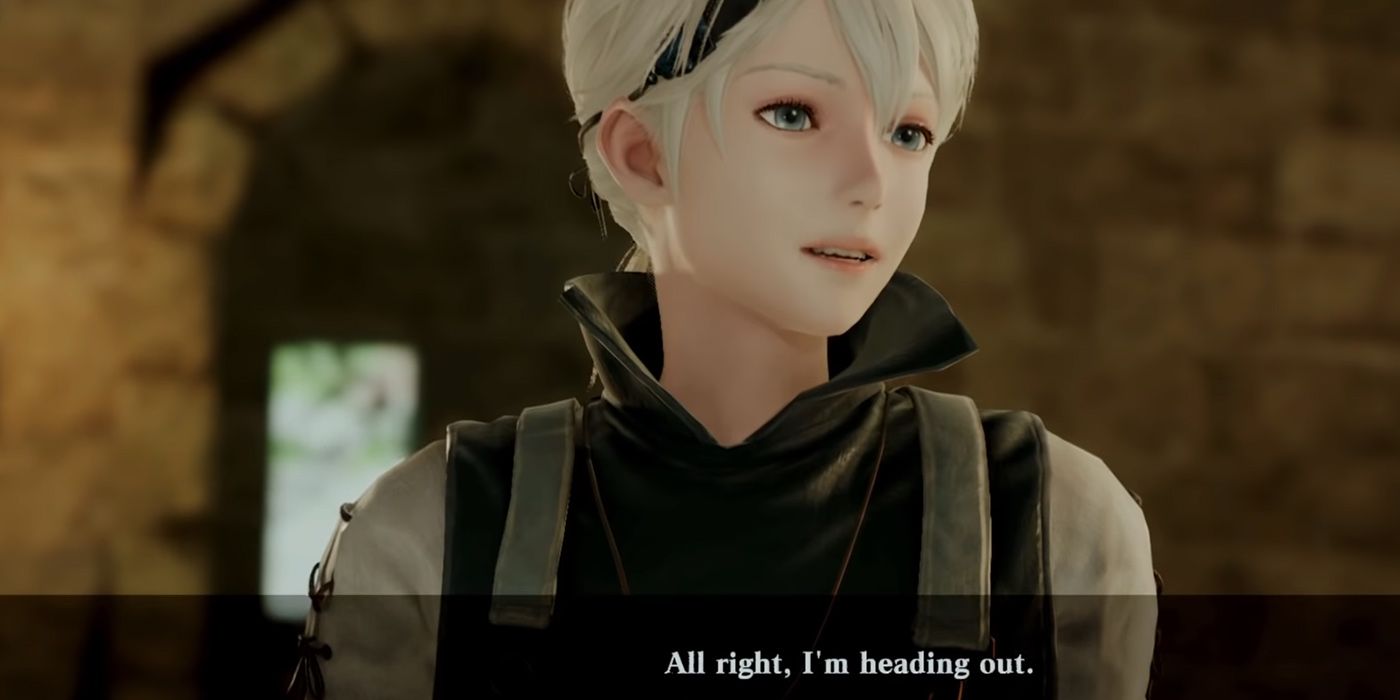 Nier Replicant: Nier Talking About Heading Out To Work For The Day Right After The Prologue