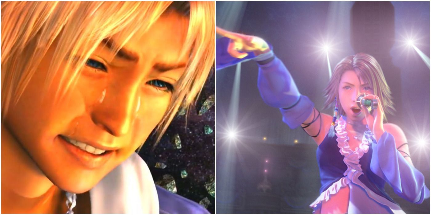 FF10 Tidus Crying and FF10-2 Yuna Performing Real Emotion