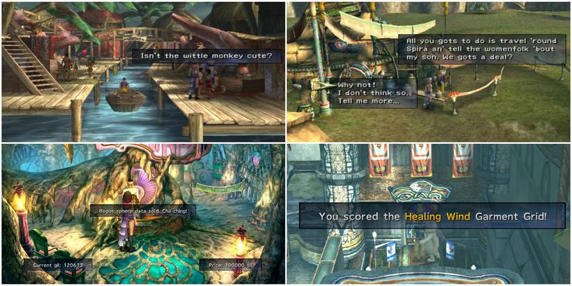 FF10-2 Various Images from Different Sidequests