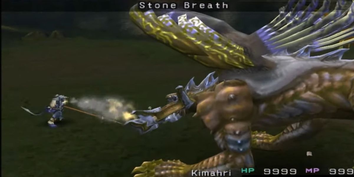 FF10 Kimahri Using Stone Breath