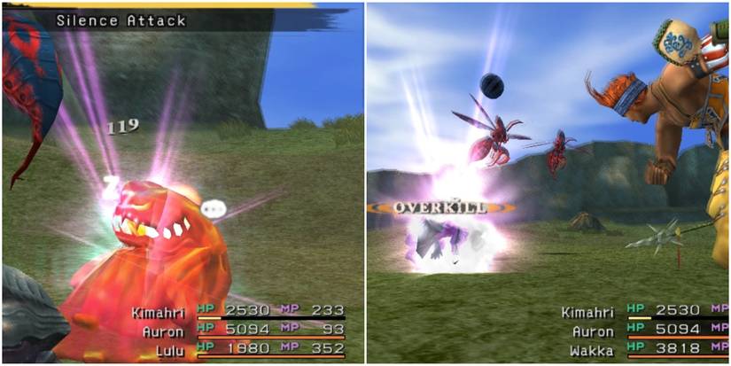 FF10 Wakka Silence Attack and Dark Attack