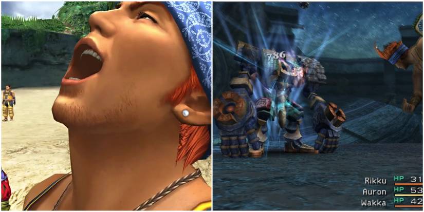 FF10 Wakka Using Triple Foul Ability