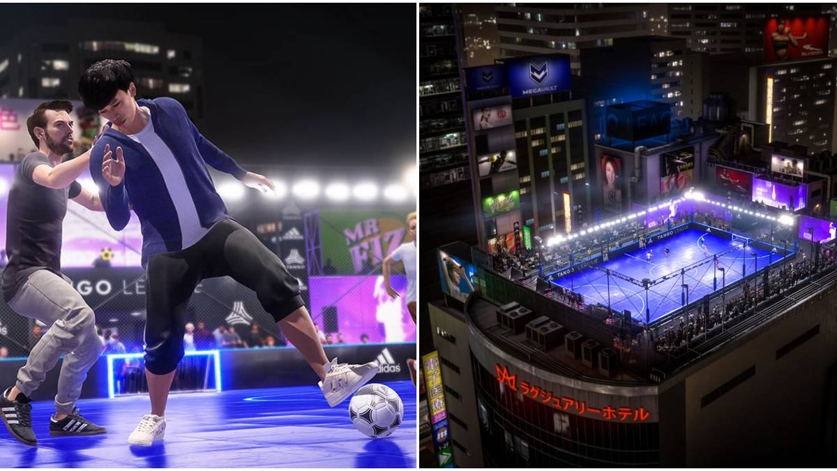 FIFA Volta Promo Screenshot and the Volta Tokyo Stadium