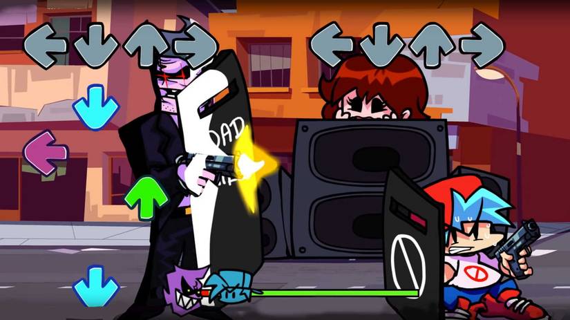 Friday Night Funkin Gun Shooting Mod Gameplay Screenshot