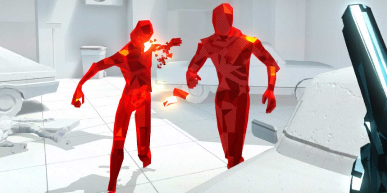 Two enemies in Superhot