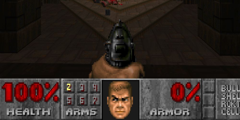 Doom 2 Hud Bar внизу экрана