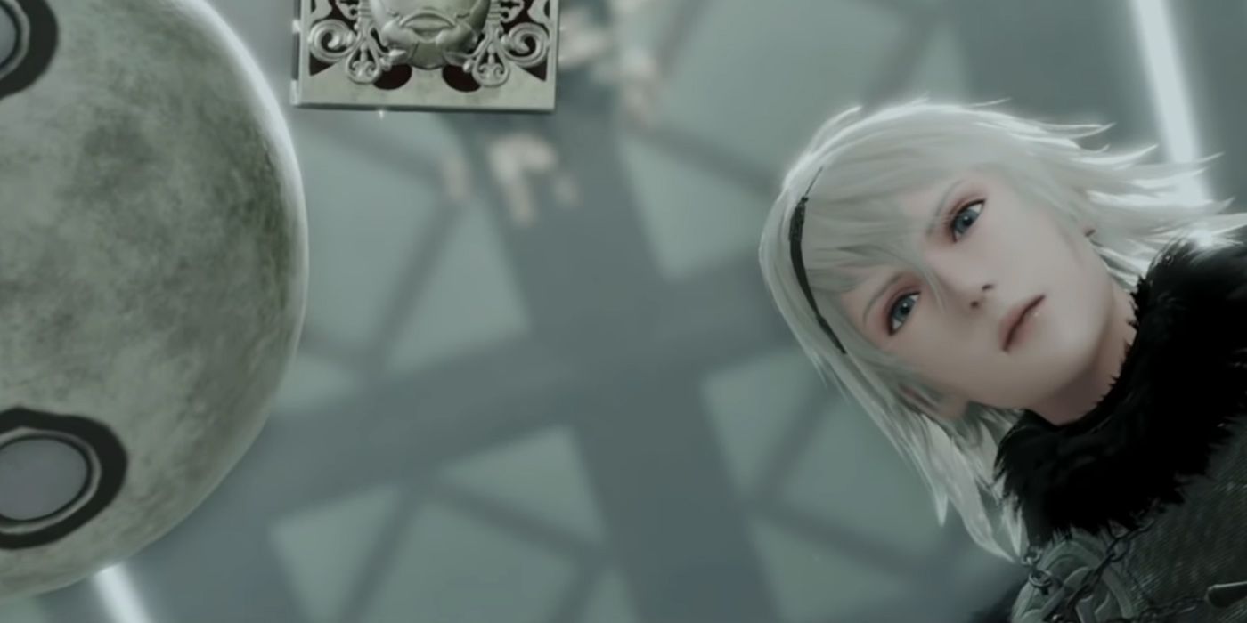 Nier Replicant: Kaine Waking Up After The Time-Skip To Nier's Oddly Beautiful Face