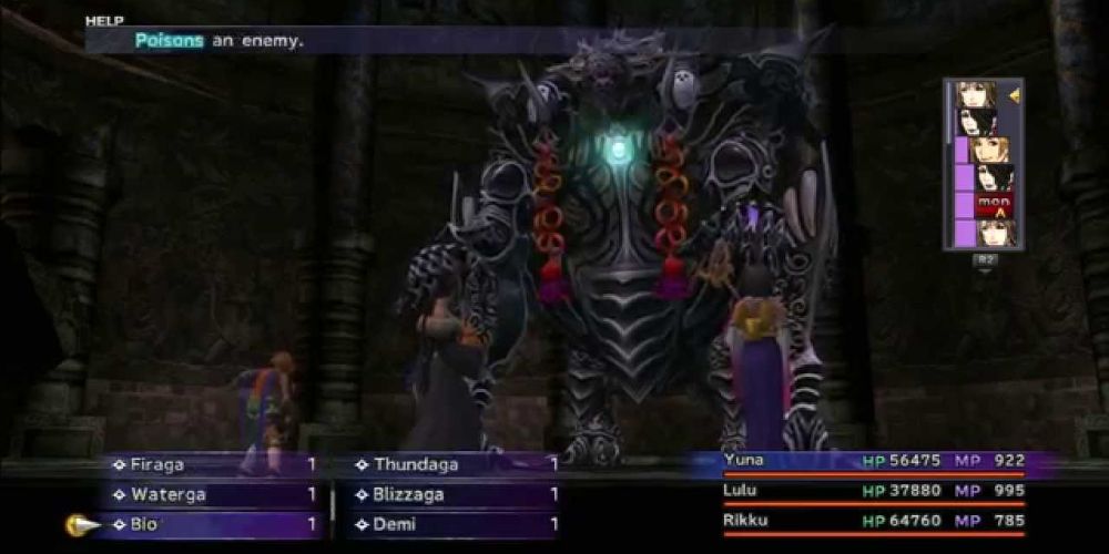 Final Fantasy 10 Omega Ruins Omega Weapon Yuna Tidus Rikku Dungeon