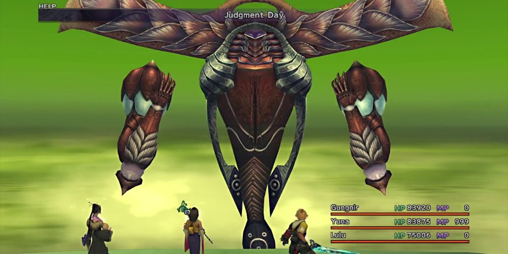 Final Fantasy 10 Penance Superboss Battle Tidus Lulu Yuna
