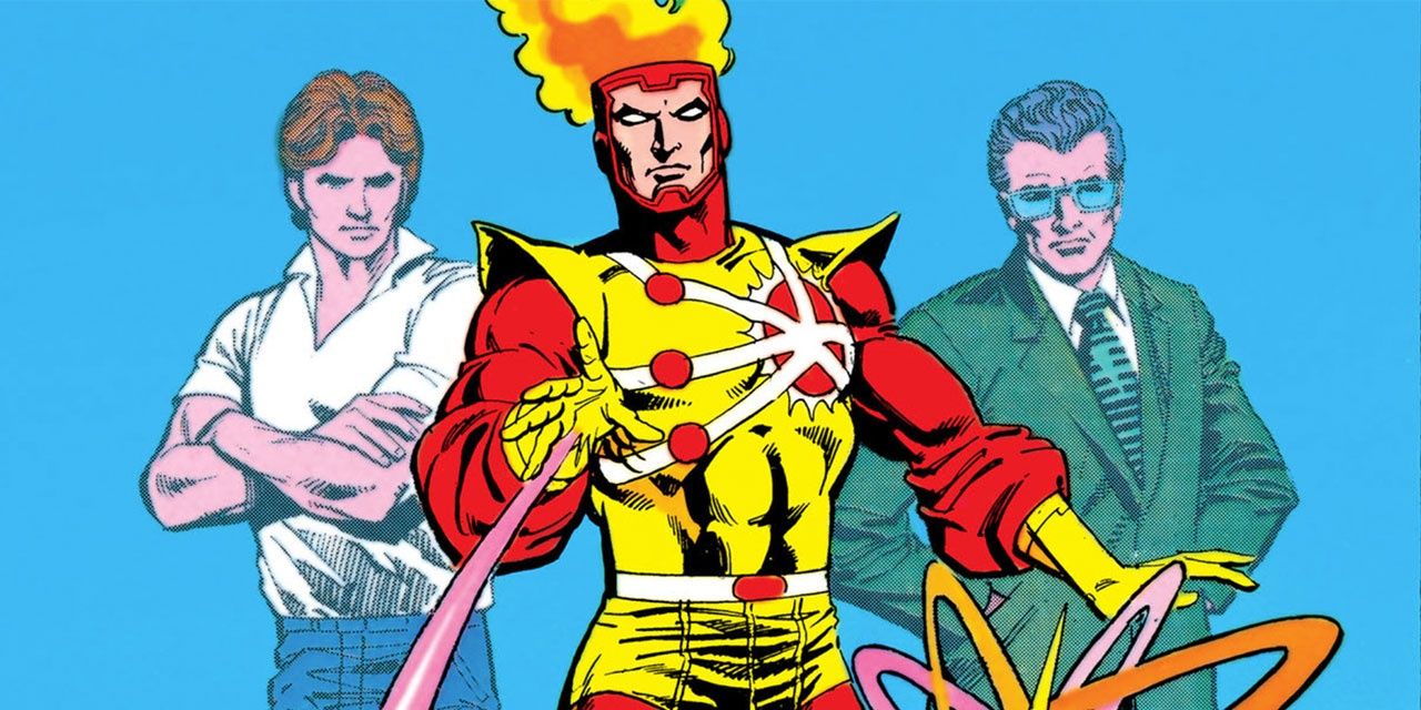 Ronnie Raymond and Martin Stein fuse into Firestorm in DC Comics