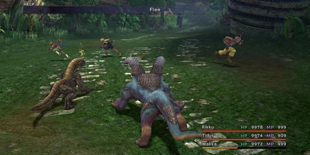 Final Fantasy 10 Tidus Fleeing From Combat