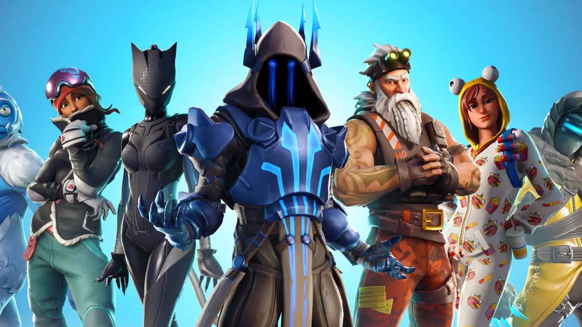 Fortnite-random-assortment-of-skins