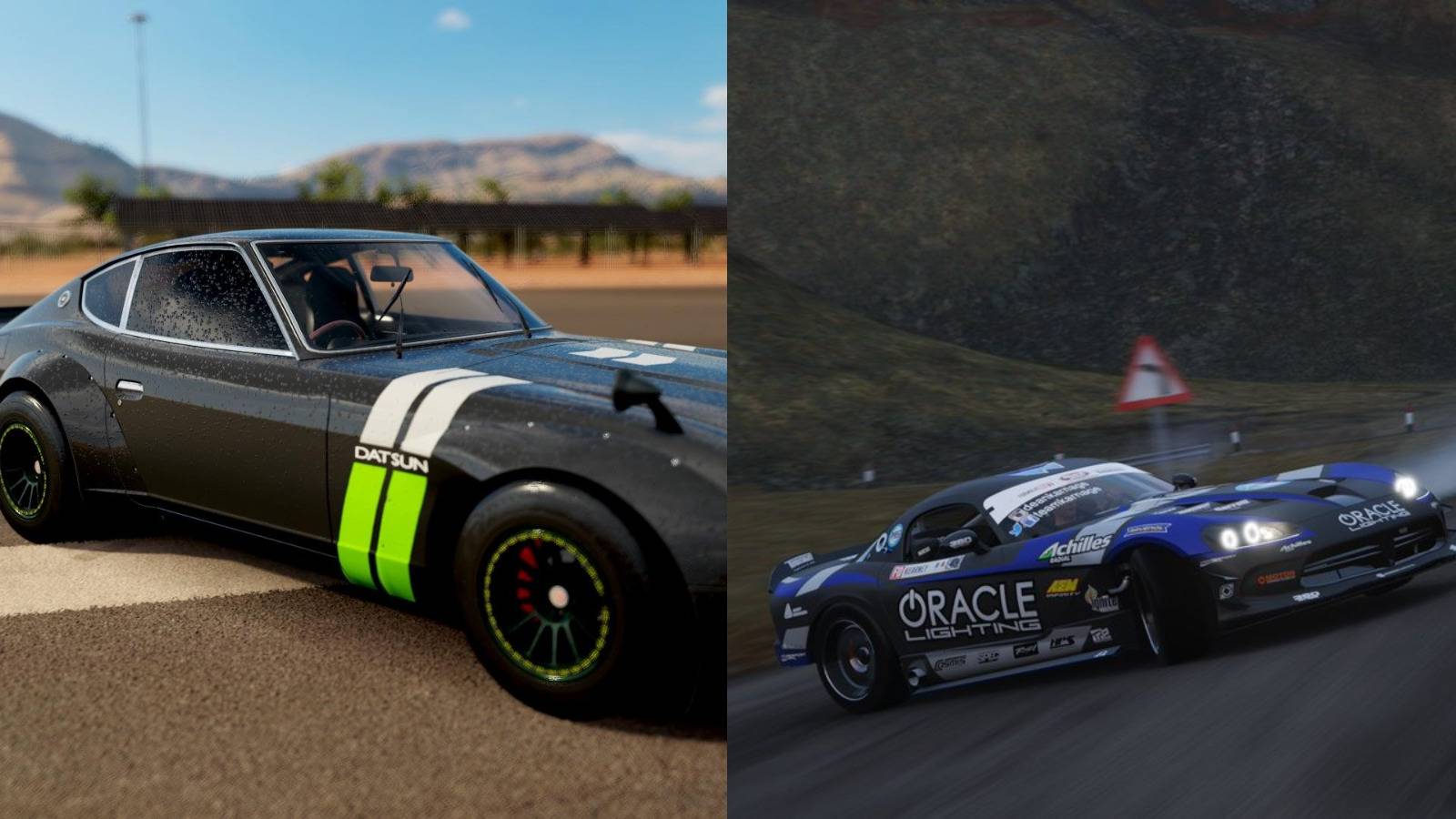 Nissan Fairlady Z 432 and Formula Drift #43 Dodge Viper SRT10