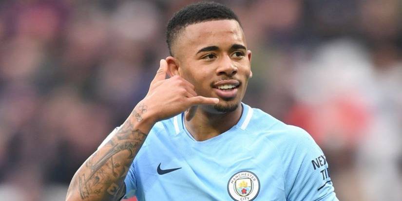 Gabriel Jesus Celebrating