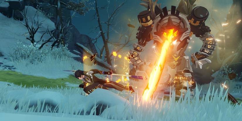 Zhongli Dodging Ruin Grader's Laser