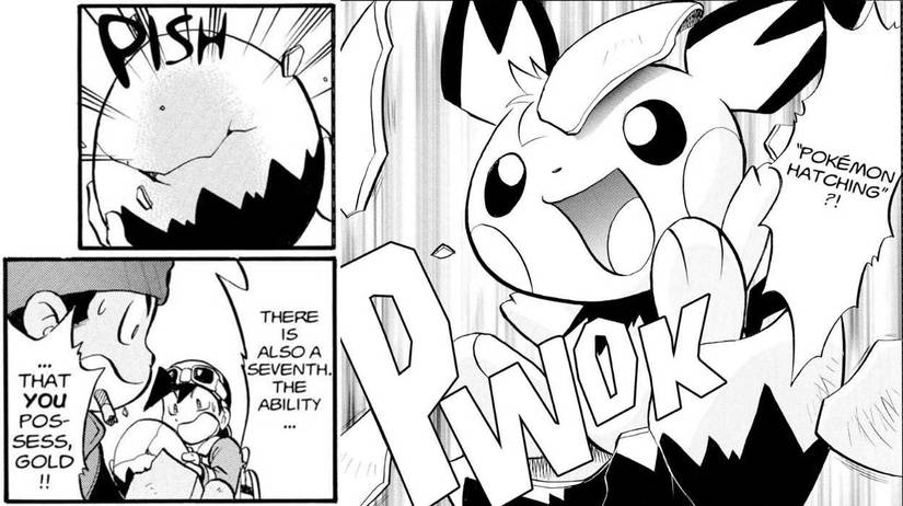 Pokemon Adventures Gold Manga Pichu