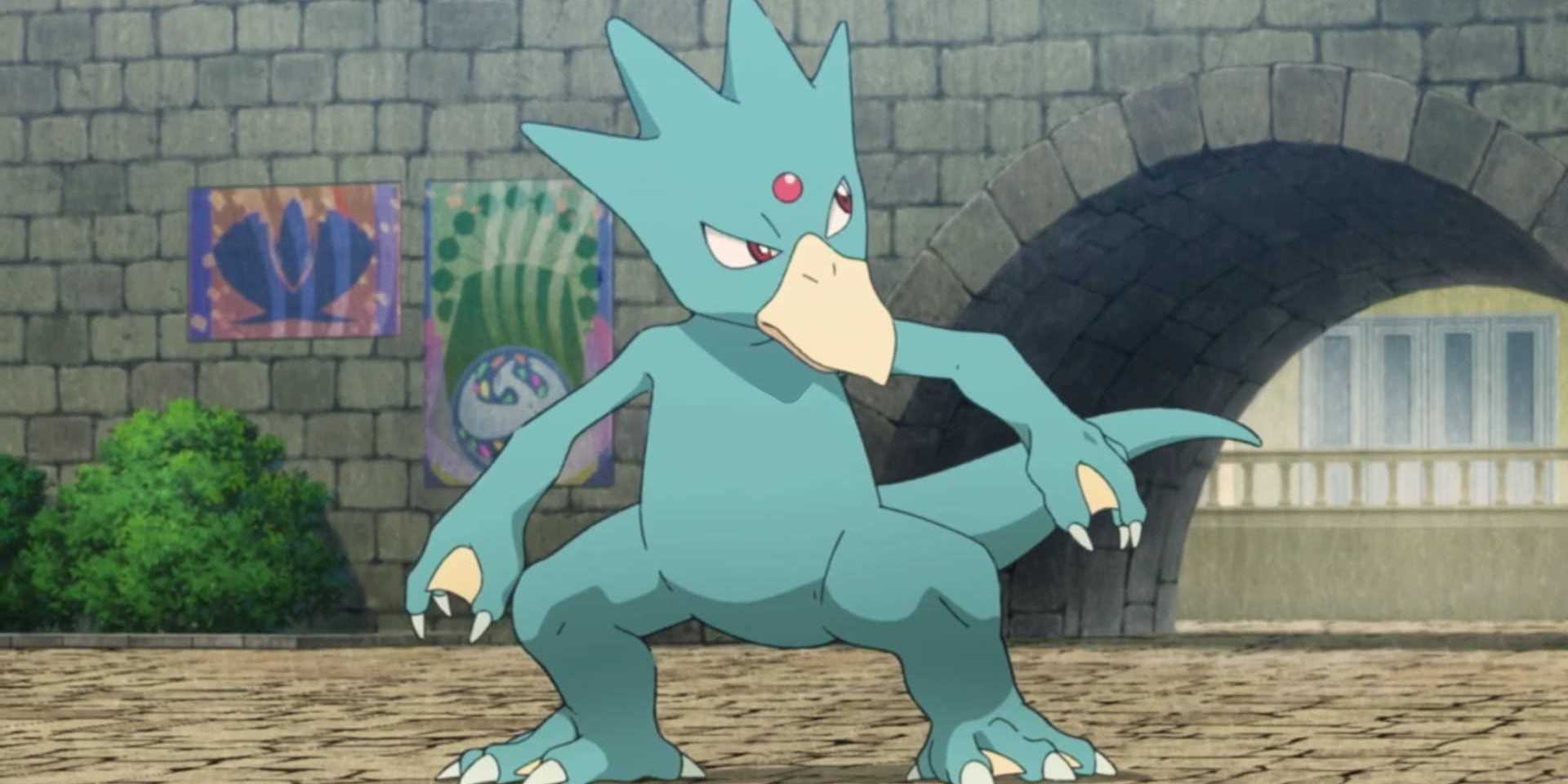 Golduck in the Pokemon Anime