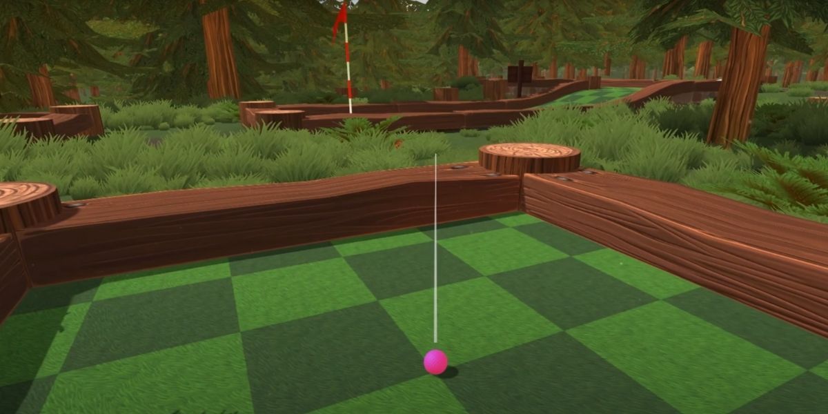 Hole 1 trickshot forest golf with your friends
