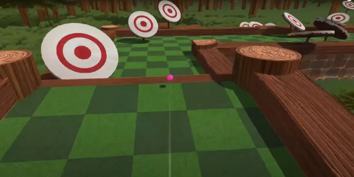 golf with your friends the forest hole 14 trickshot