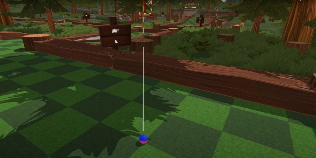 Golf with your friends the forest hole 5 trickshot