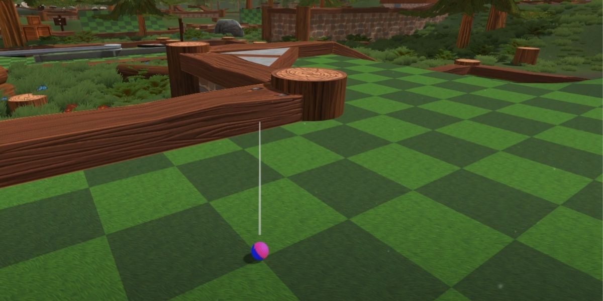 Golf with your friends hole 7 trickshot the forest