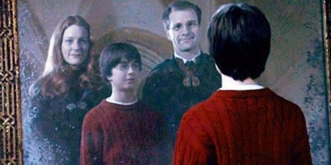 Harry Potter Harry sees his parents in the mirror of Erised