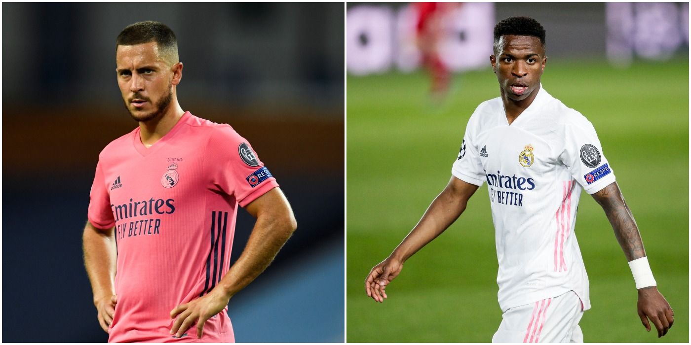 Eden Hazard and Vinicius Jr on the Field