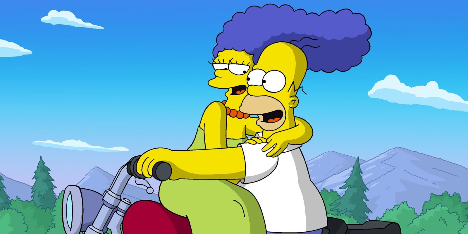 Homer and Marge at the end of The Simpsons Movie