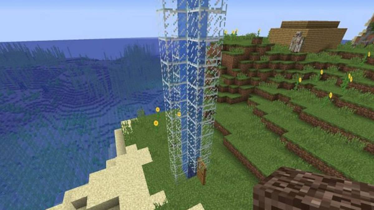 Building Water Elevators in Minecraft