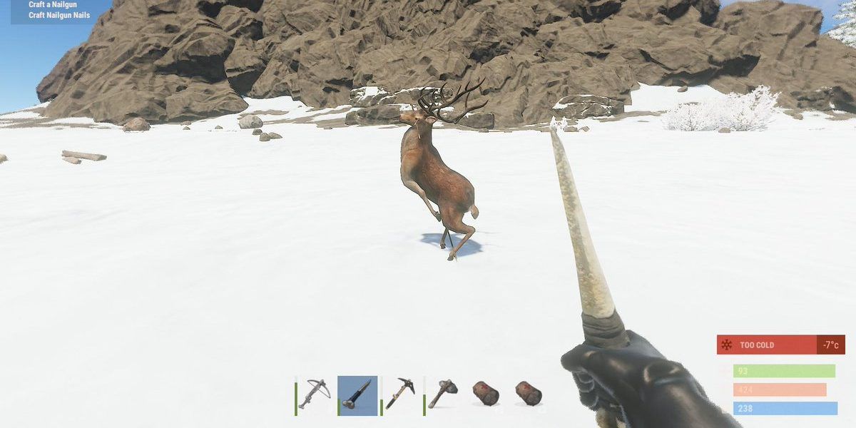 player hunting animals in Rust
