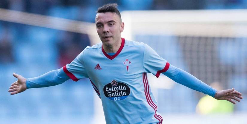 Iago Aspas Celebrating A Goal