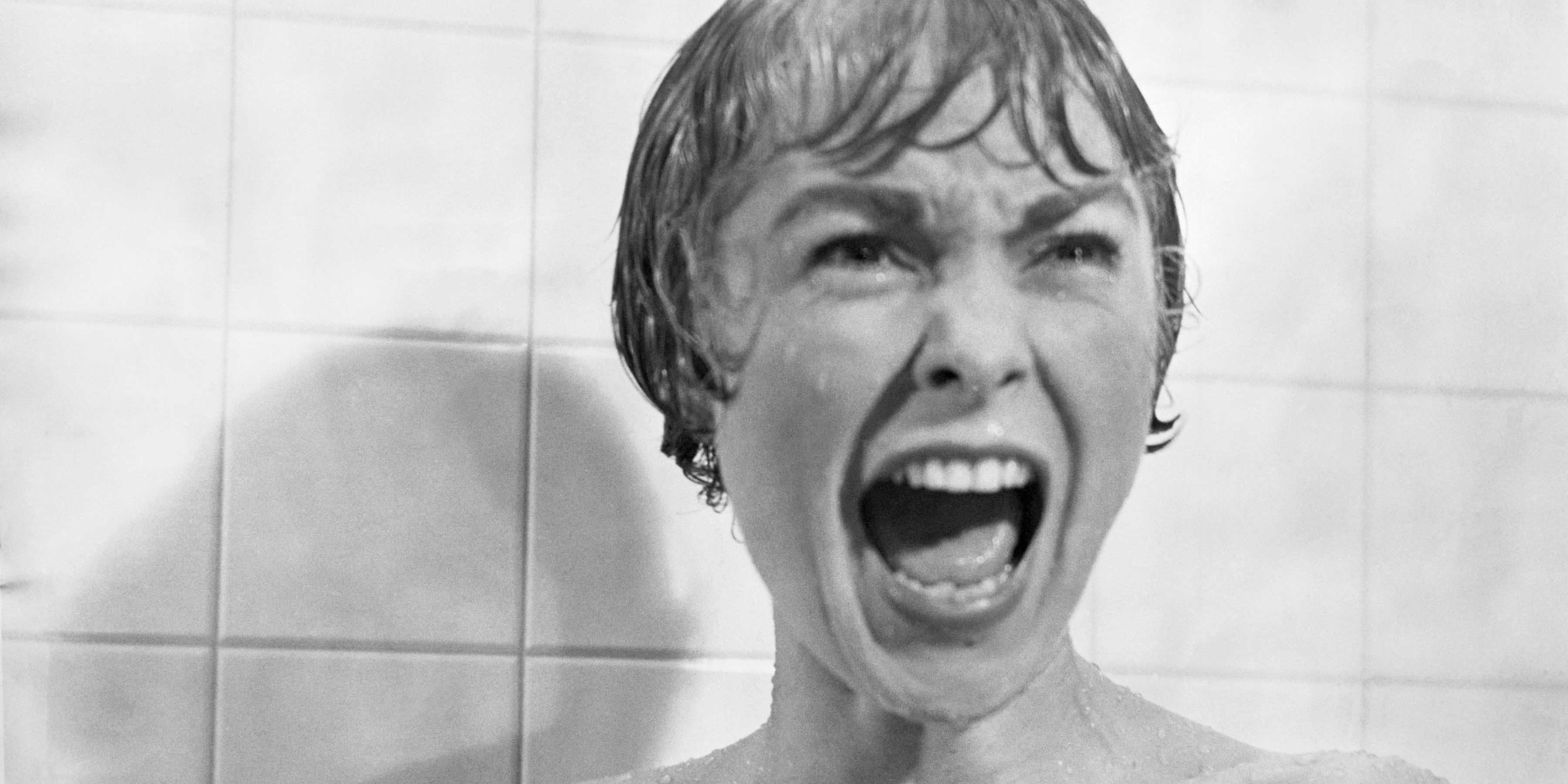 Janet Leigh as Marion Crane in the shower in Psycho