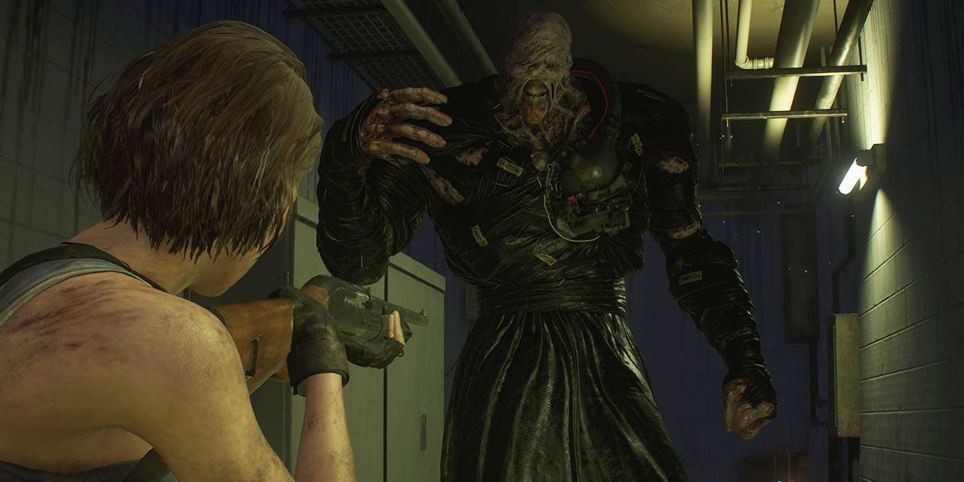 Jill Confronting Nemesis From Resident Evil 3