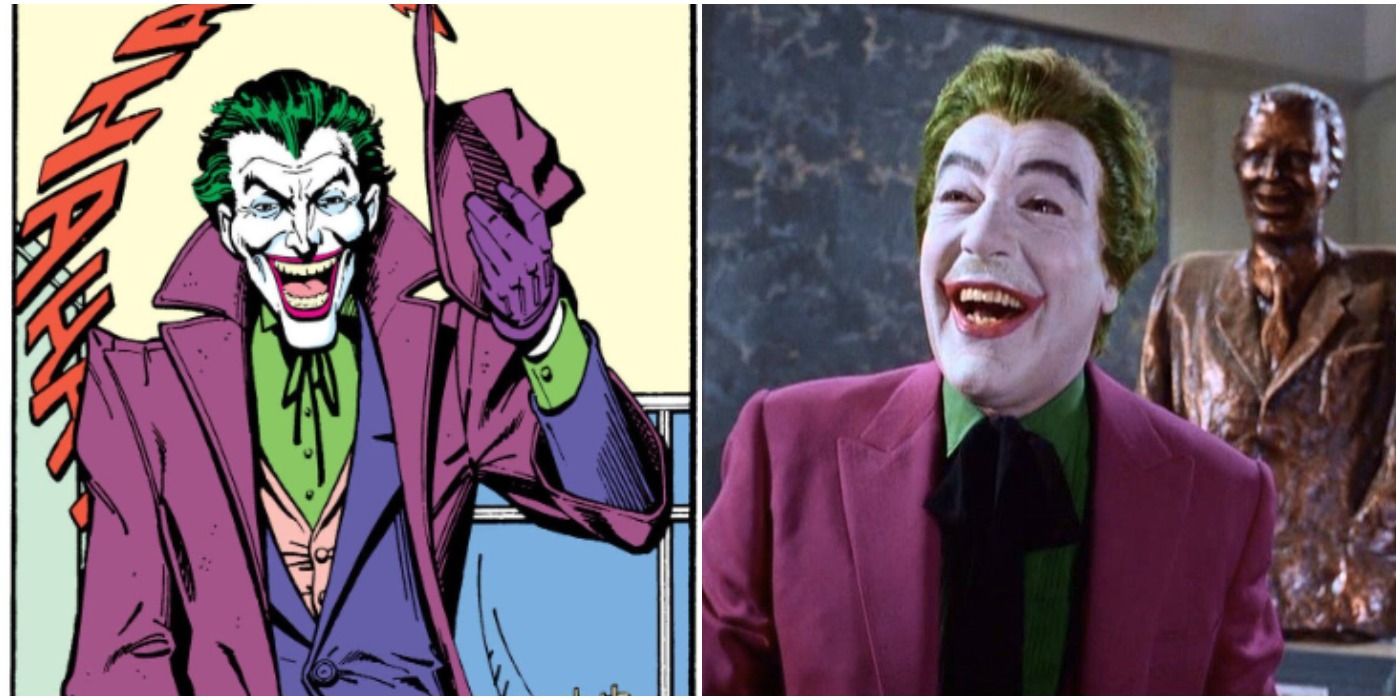 Cesar Romero plays the Joker in Batman