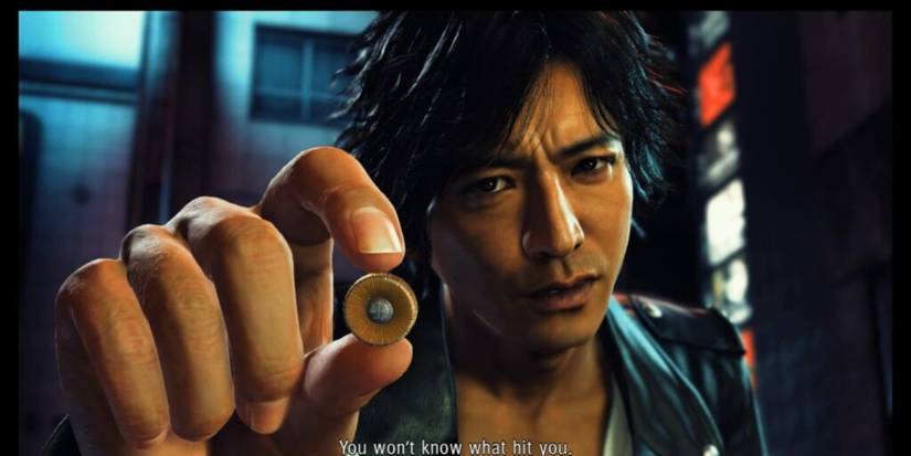 Judgment Yagami Holding His Lawyer Badge