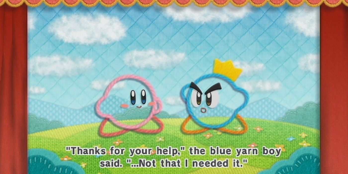 Kirby's Epic Yarn Kirby Prince Fluff